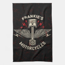 Individuelle Name Motorrad Pistolen Fahrradgarage