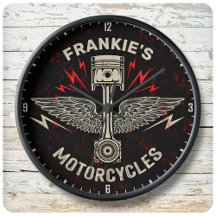 Individuelle Name Motorrad Pistolen Fahrradgarage