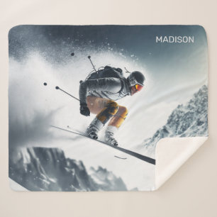 Individuelle Name Mountain Skier Sherpadecke