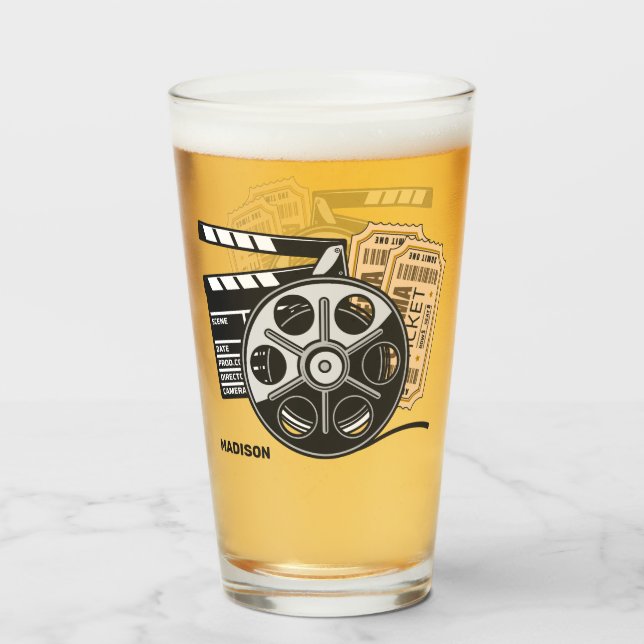 Individuelle Name Movie Glas (Rückseite (gefüllt))