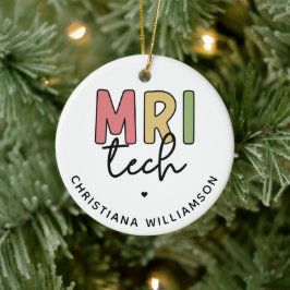 Individuelle Name MRI Tech | Geschenke von MRT-Tec Keramik Ornament