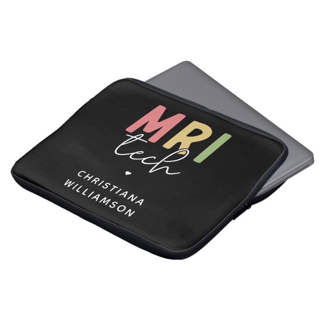 Individuelle Name MRI Tech | Geschenke von MRT-Tec Laptopschutzhülle (Vorne Oben)