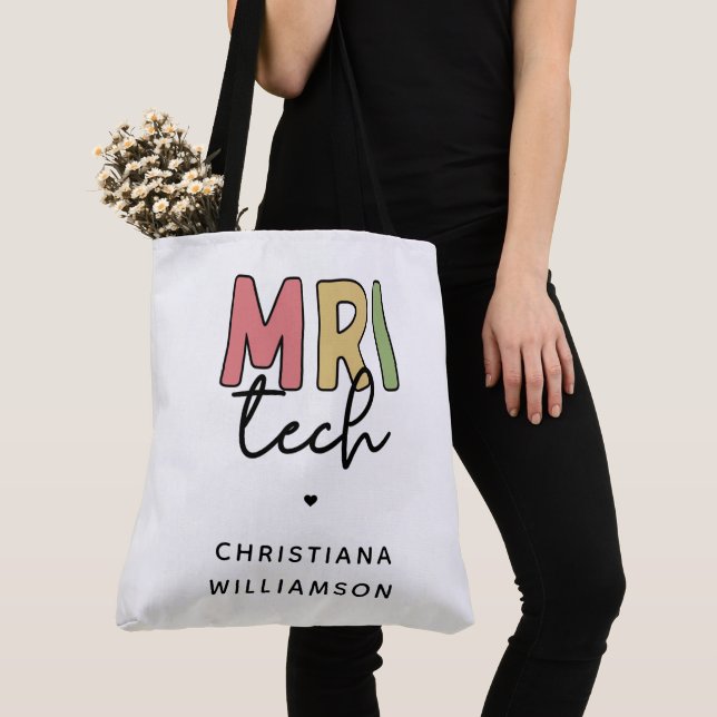 Individuelle Name MRI Tech | Geschenke von MRT-Tec Tasche (Von Nahem)