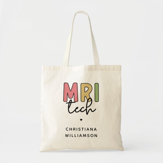 Individuelle Name MRI Tech | Geschenke von MRT-Tec Tragetasche (Vorne)