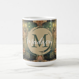 Individuelle Name Mushroom Fairy Lights Kaffeetasse