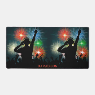 Individuelle Name Music DJ Schreibtischunterlage