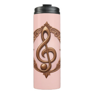 Individuelle Name Musical Clef Hinweis Thermosbecher