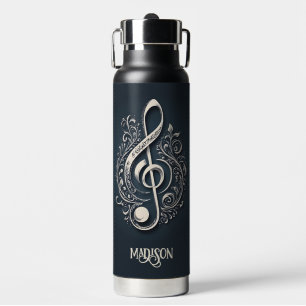 Individuelle Name Musical Clef Hinweis Trinkflasche