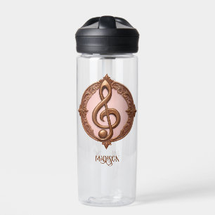 Individuelle Name Musical Clef Hinweis Trinkflasche