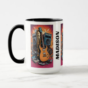 Individuelle Name Musikinstrumente Tasse