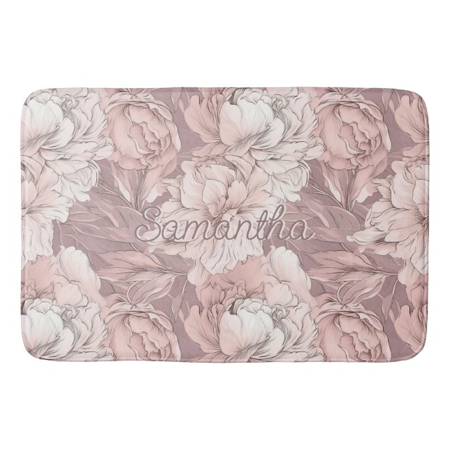 Individuelle Name-Muster Badematte (Vorderseite)