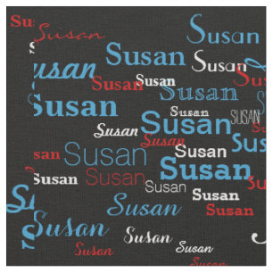 Individuelle Name-Mustergenerator Stoff