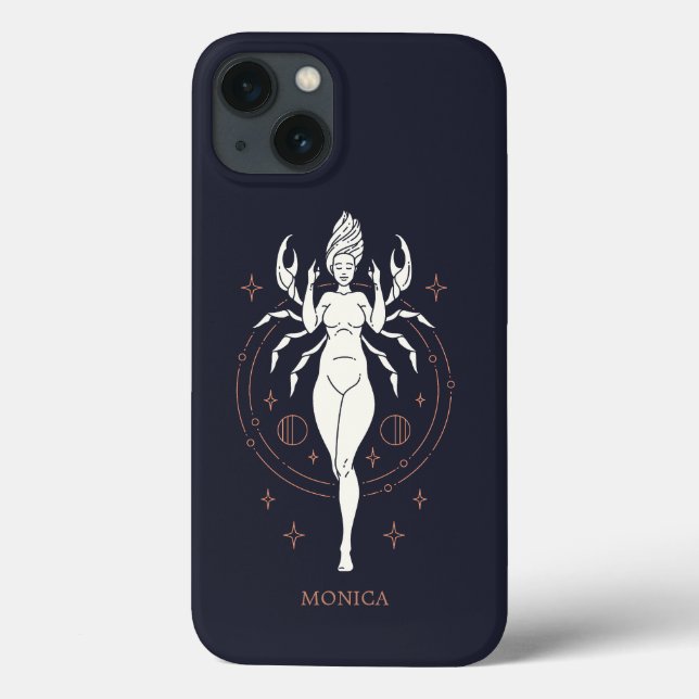 Individuelle Name Mystic Zodiac Cancer Case-Mate iPhone Hülle (Rückseite)