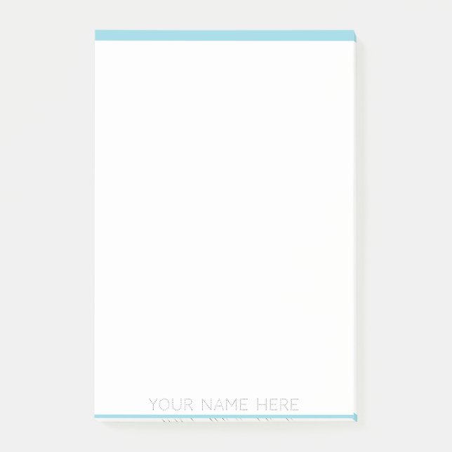 Individuelle Name - Nachhinweise für den persönlic Post-it Klebezettel (Vorderseite)