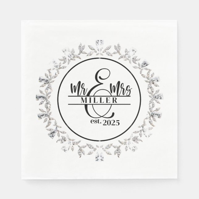 Individuelle Name Napkins Serviette (Vorderseite)