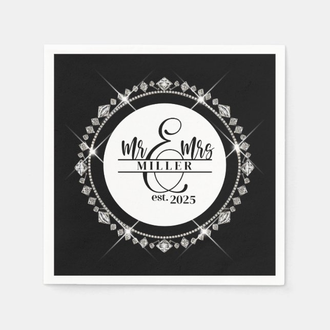 Individuelle Name Napkins Serviette (Vorderseite)