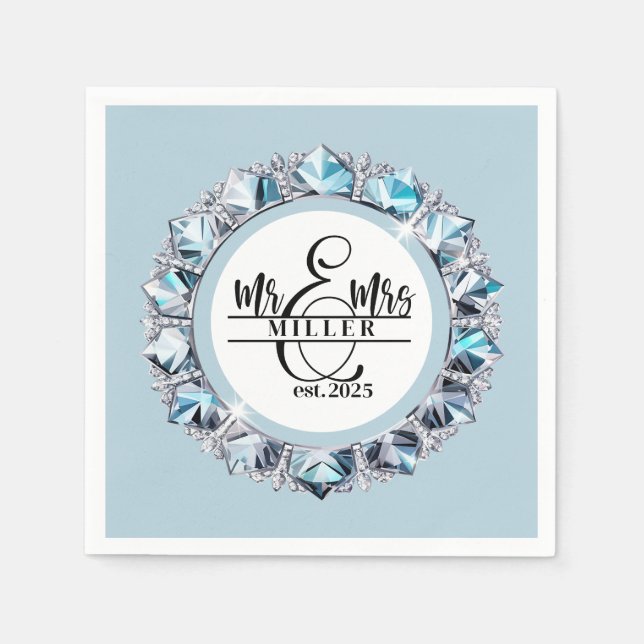 Individuelle Name Napkins Serviette (Vorderseite)