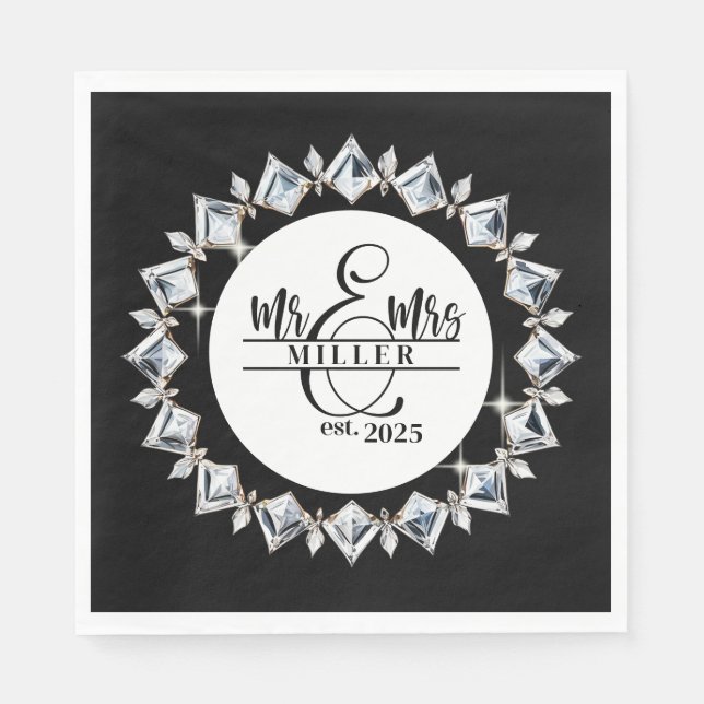 Individuelle Name Napkins Serviette (Vorderseite)