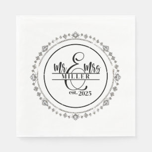 Individuelle Name Napkins Serviette