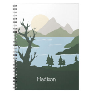 Individuelle Name Nature Illustration Notizblock
