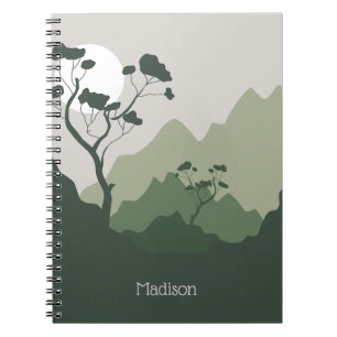 Individuelle Name Nature Illustration Notizblock