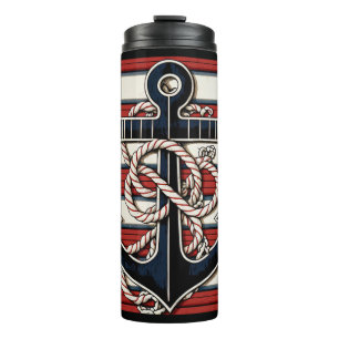 Individuelle Name Nautical Anchor Thermosbecher