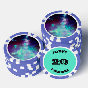 Individuelle Name Neon Lights Pokerchips