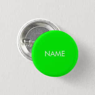 individuelle Name Neongrün Weiß Text minimalisti Button