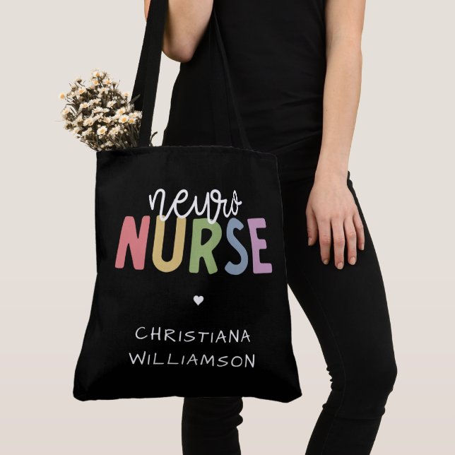 Individuelle Name Neuro Nurse Neuroscience Geschen Tasche (Von Nahem)