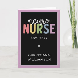 Individuelle Name Neuro Nurse Neuroscience Nurse Karte