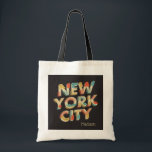 Individuelle Name New York City Typografie Totasch Tragetasche<br><div class="desc">In meinem Geschäft finden Sie weitere NYC-Artikel.</div>