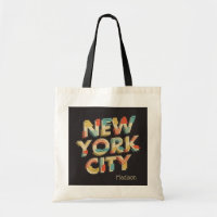 Individuelle Name New York City Typografie Totasch