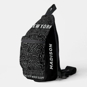 Individuelle Name New York Typografie Crossbody Bag