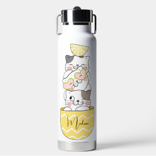 Individuelle Name Niedlich Kittens Trinkflasche