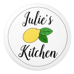 Individuelle Name Niedlich Lemon Design Küche Sch Keramikknauf