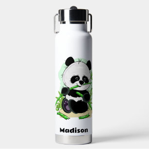 Individuelle Name Niedlich Pandas Trinkflasche