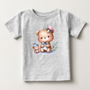 Individuelle Name Niedlich Teddy Bären Tierart Baby T-shirt