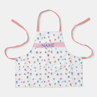 Individuelle Name - Niedliche Eiskremskinder Schürze