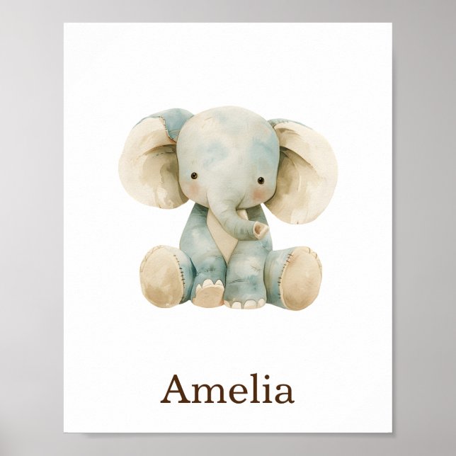 Individuelle Name Niedliche Kinderzimmer Dekoratio Poster (Vorne)