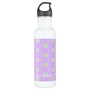 Individuelle Name Niedliche Pastell Rainbow Bullse Edelstahlflasche