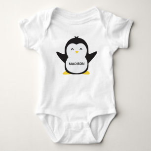 individuelle Name niedliche Pinguin-Shirts Baby Strampler