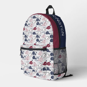 Individuelle Name Niedliches Fischmuster Bedruckter Rucksack