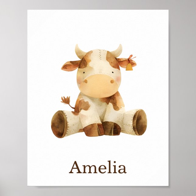Individuelle Name Niedliches Kinderzimmer Dekorati Poster (Vorne)