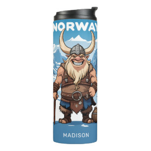 Individuelle Name Norwegischer Troll Thermosbecher