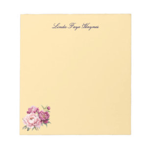Individuelle Name Notepad mit Peongs Notizblock
