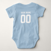 Individuelle Name Number Baby Football Jersey Body