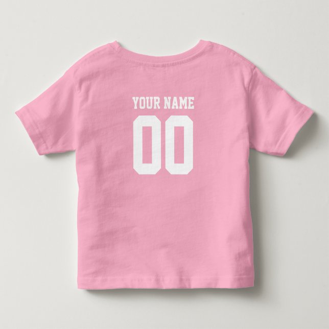 Individuelle Name Number Kids' Football Jersey Shi Kleinkind T-shirt (Rückseite)