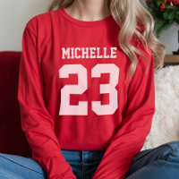 Individuelle Name Number Womens Sport Jersey T - S
