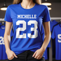 Individuelle Name Number Womens Sport Jersey T - S