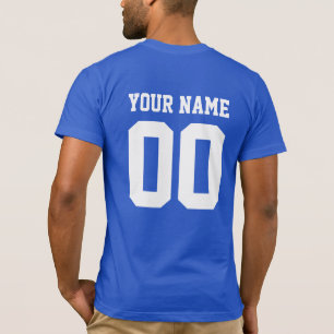 Individuelle Name Nummer Männer Fußball T - Shirt